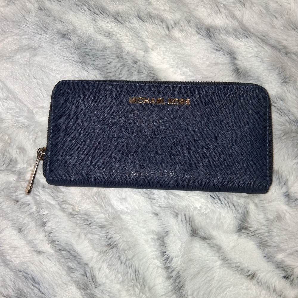 Michael Kors Navy Blue Wallet